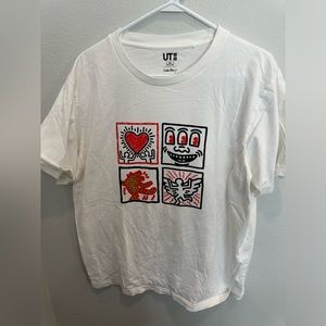 Uniqlo UT Keith Haring Four Iconic Images T-shirt.